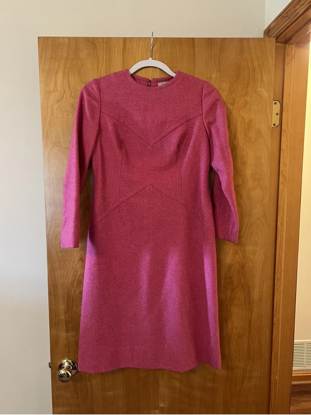 H. P. Clayton Princeton NJ Sheath Fitted Jackie O Style MOD Retro Vintage Dress